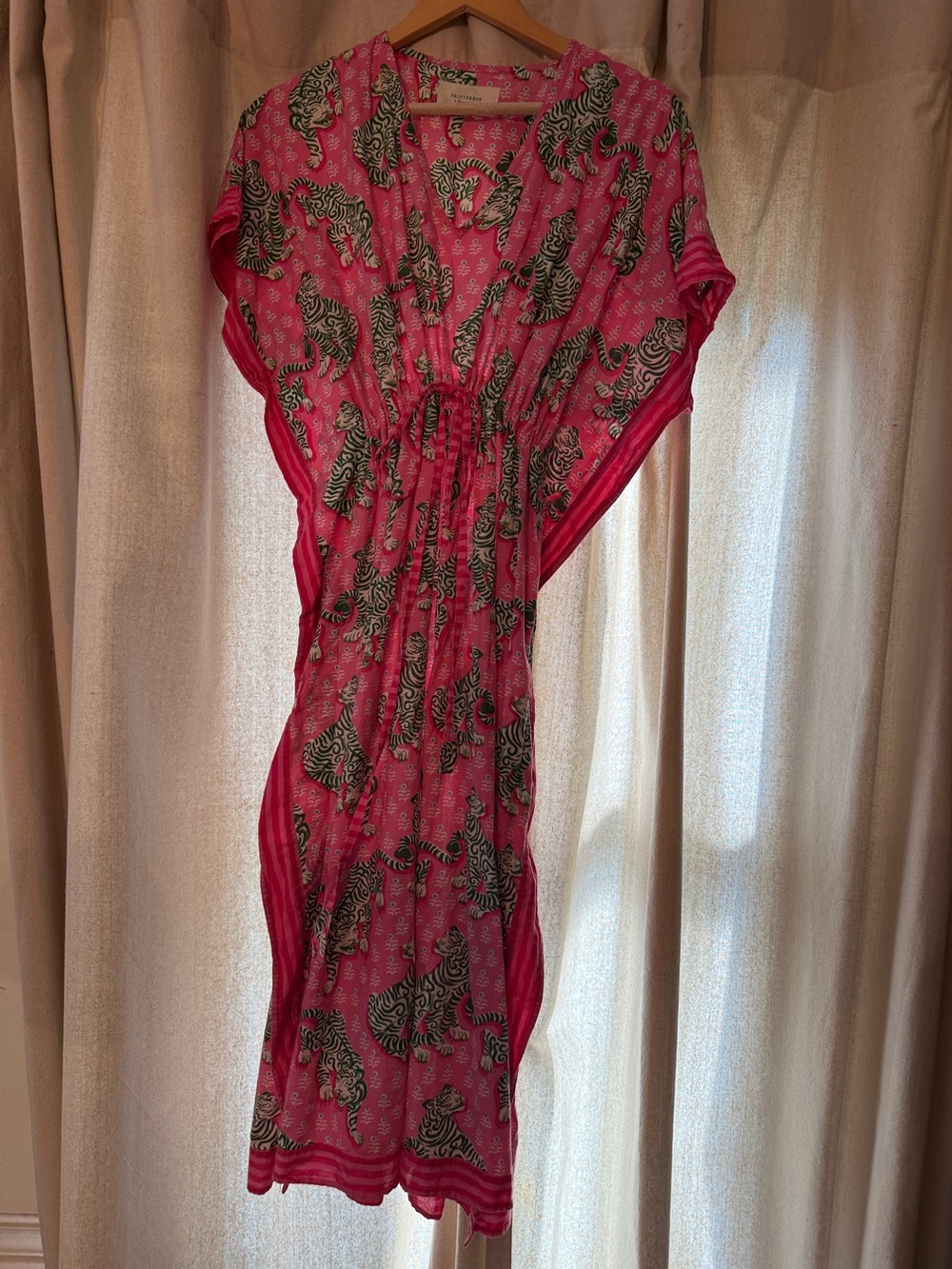 Printfresh Pink Tiger-Print Maxi Dress